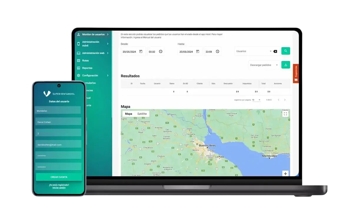 Superventamovil app logistica de ventas y optimización de rutas